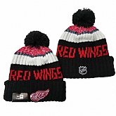 Detroit Red Wings Team Logo Knit Hat YD (1),baseball caps,new era cap wholesale,wholesale hats